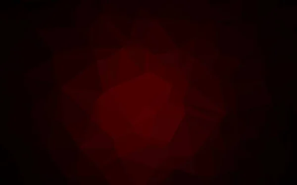 Couverture Polygonale Abstraite Vectorielle Rouge Foncé — Image vectorielle