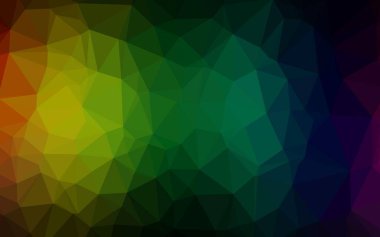 Koyu Çokrenkli, Gökkuşağı vektörü soyut çokgen yerleşimi.