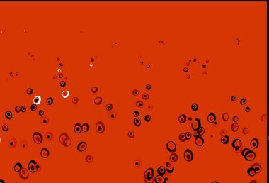 Dairesel açık kırmızı vektör şablonu. Renkli su damlaları olan modern soyut çizimler. Güzel web siteleri için desen.