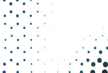 Küreli açık mavi vektör deseni. Parlak renkli soyut çemberlerin olduğu bir resim. Posterler, afişler için tasarım.