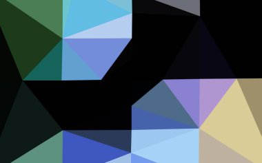 Açık Çokrenkli, Gökkuşağı vektörü soyut mozaik arkaplan.