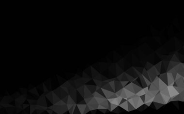 Koyu Gümüş, Gri vektör çokgen arkaplan.