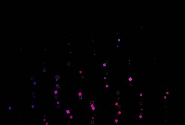 Koyu pembe, dikdörtgenli mavi vektör arkaplan. Dikdörtgen şekilli soyut çizimler. İş ilanınız için akıllı tasarım.