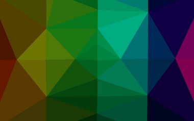 Koyu Çokrenkli, Gökkuşağı vektör bulanık üçgen şablonu.