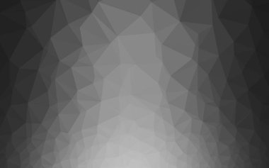 Koyu gümüş, gri vektör düşük polimerli doku.