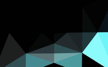 Açık BLUE vektör çokgen yerleşimi.