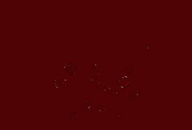 Dairesel şekilli açık kırmızı vektör düzeni. Renkli su damlaları olan modern soyut çizimler. İş reklamları için tasarım.