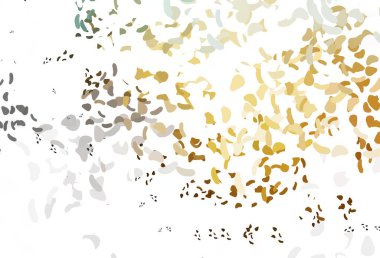 Açık Sarı, soyut formlarla turuncu vektör arkaplanı. Renkli rastgele şekillerle modern soyut illüstrasyon. İşiniz için en iyi akıllı tasarım.