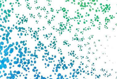 Açık mavi, kabarcık şekilli yeşil vektör şablonu. Yarım ton mermer tarzında, gradyanı olan yaratıcı illüstrasyon. İş tasarımınız için şablon.