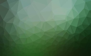 Açık Yeşil vektör düşük poli düzeni.