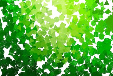 Açık pembe, mavi vektör dokusu, çemberli, küplü. Renkli noktaları, çizgileri, küpleri olan soyut çizimler. İş ilanları, broşürler, broşürler için desen