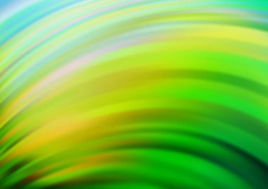 Koyu mavi, bükülmüş kurdeleli sarı vektör deseni.