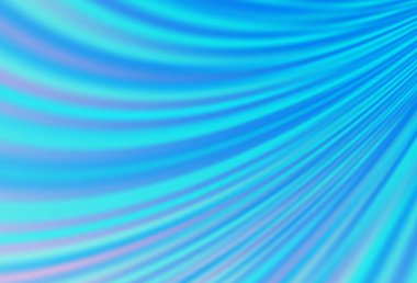 Soyut çizgilerle hafif BLUE vektör arkaplanı. Bulanık geometrik örnek ve eğimli kabarcıklar. Cep telefonu geçmişinin şablonu.