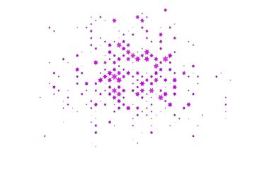 Güzel yıldızlı açık mor vektör dokusu. Yıldızlı parlak renkli illüstrasyon. Desen web siteleri için kullanılabilir.