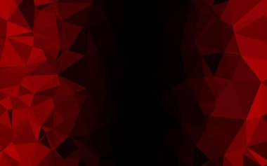 Koyu kırmızı vektör bulanık üçgen şablonu.