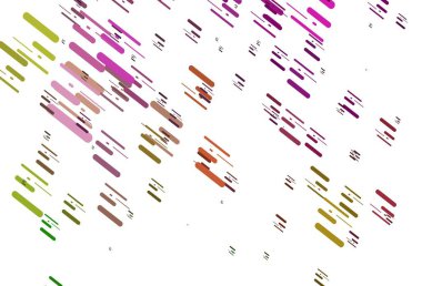 Açık Pembe, tekrarlanan çubuklu yeşil vektör şablonu. Sopalı modern geometrik soyut çizim. Web siteleri, iniş sayfaları için desen.