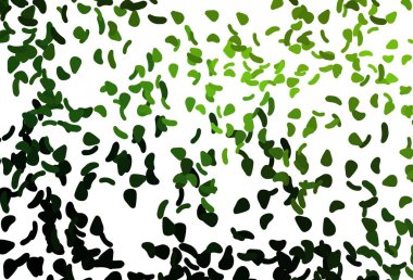 Açık yeşil, Memphis şekilli kırmızı vektör şablonu. Soyut gradyan şekilli basit renkli çizimler. İşiniz için en iyi akıllı tasarım.