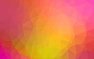 Açık Pembe, Sarı vektör üçgen şablon.