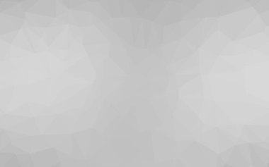 Açık Gümüş, gri vektör düşük poli düzeni.