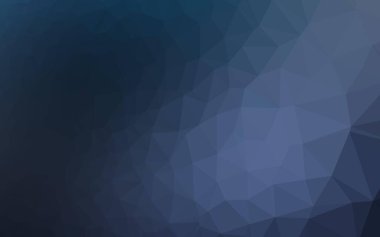 Koyu mavi vektör bulanık üçgen deseni.