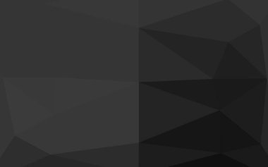 Koyu gümüş, gri vektör soyut çokgen dokusu.