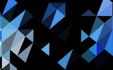 Açık BLUE vektör çokgen arkaplan.