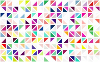Açık Çokrenkli, Gökkuşağı vektörsüz arkaplan çizgileri, üçgenler.