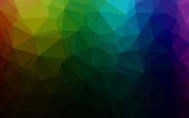 Koyu Çokrenkli, Gökkuşağı vektör bulanık üçgen dokusu.