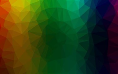 Koyu Çokrenkli, Gökkuşağı vektör çokgeni soyut arkaplan.