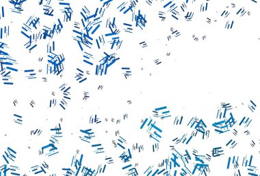 Tekrarlanan çubuklarla hafif BLUE vektör şablonu. Sopalı modern geometrik soyut çizim. TV reklamları için arkaplan.