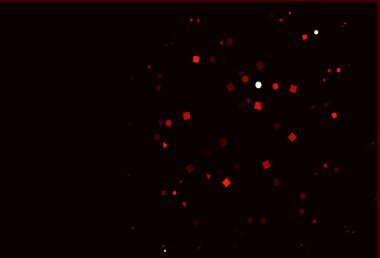 Açık kırmızı vektör şablonu kristaller, daireler, kareler. Daireler, çizgiler, rengarenk eşkenar dörtgenler. Web siteleri için şablon kullanılabilir.