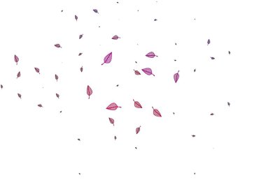 Açık pembe vektör çizim kapağı. Yapraklı modern geometrik soyut çizim. Web, broşür ve tekstil için el yapımı tasarım..