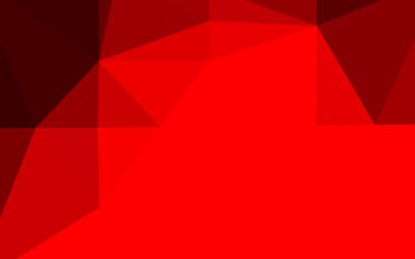 Açık Kırmızı vektör bulanık üçgen şablonu.