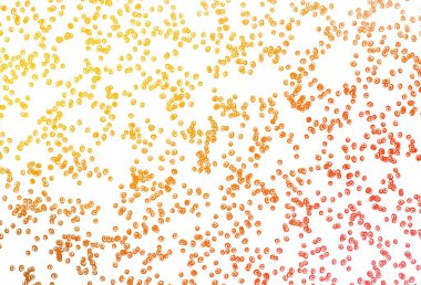 Açık sarı, daire şekilli turuncu vektör düzeni. Parlak renkli soyut çemberlerin olduğu bir resim. Marka kitabın için tamamen yeni bir şablon.