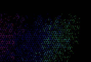 Koyu renk, dikdörtgenli Gökkuşağı vektör arkaplanı. Renkli dikdörtgenlerle modern soyut çizimler. Web siteleri, iniş sayfaları için desen.