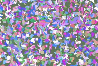 Işık çokrenkli, gökkuşağı vektör şablonu Memphis şekilli. Renkli rastgele şekillerle modern soyut illüstrasyon. Web siteniz için basit tasarım.