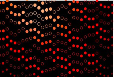 Daire şekilli koyu kırmızı vektör düzeni. Parlak renkli soyut çemberlerin olduğu bir resim. Posterler, afişler için tasarım.