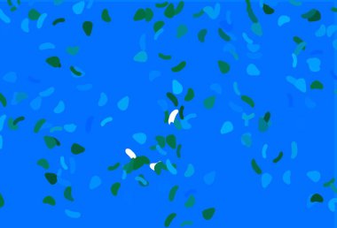 Açık mavi, soyut formlu yeşil vektör arkaplan. Soyut gradyan şekilli basit renkli çizimler. Bir cep telefonu için arka plan.