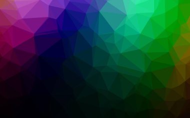 Koyu Çokrenkli, Gökkuşağı vektör bulanık üçgen deseni.