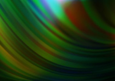 Koyu yeşil, sıvı şekilli sarı vektör deseni.