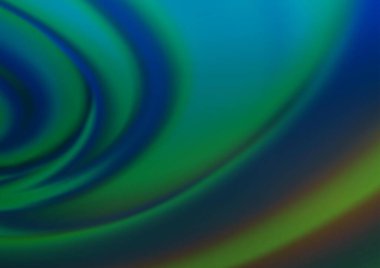 Koyu mavi, yeşil vektör parlak şablonu bulanıklaştırdı.