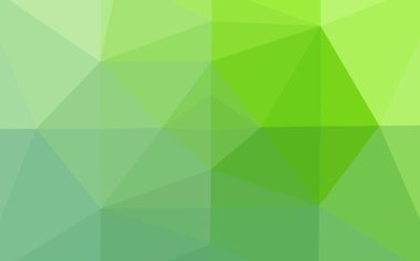 Açık Yeşil vektör üçgeni mozaik örtüsü.