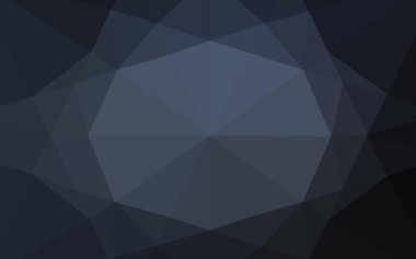 Koyu mavi vektör parlayan altıgen arkaplan.