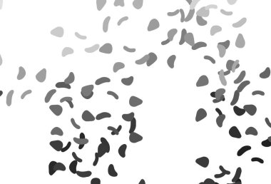 Aydınlık Gümüş, soyut şekilli gri vektör arkaplan. Soyut gradyan şekilli basit renkli çizimler. Web siteniz için basit tasarım.