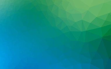 Açık Mavi, Yeşil vektör bulanık üçgen şablonu.