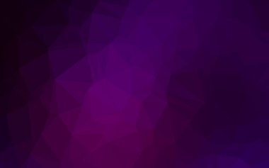 Koyu Mor vektör bulanık üçgen şablon.