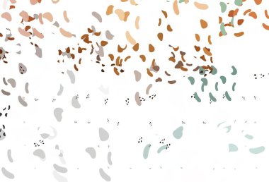 Soyut şekilli hafif turuncu vektör arkaplanı. Renkli rastgele şekillerle modern soyut illüstrasyon. İşiniz için en iyi akıllı tasarım.