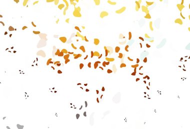 Soyut şekilli hafif turuncu vektör arkaplanı. Soyut tarzda rengarenk gradyan şekilleri olan bir resim. Bir cep telefonu için arka plan.