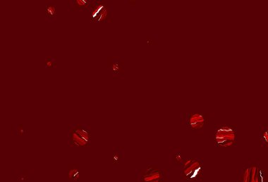 Dairesel şekilli açık kırmızı vektör düzeni. Bulanık yağmur damlaları olan soyut bir çizim. Marka kitabın için tamamen yeni bir şablon.