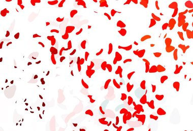 Rastgele biçimlerde açık kırmızı vektör dokusu. Renkli rastgele şekillerle modern soyut illüstrasyon. Kartvizitiniz için modern tasarım.